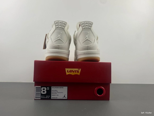'White' x AO2571-100 Jordan Air 4 Levi's 0602